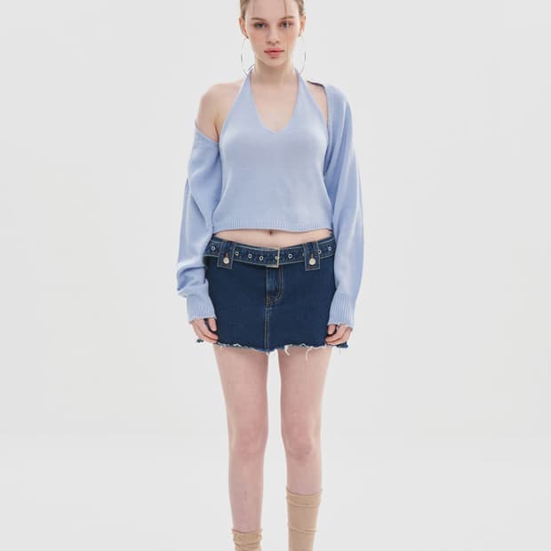  GATELESS -MICRO DENIM SKIRT