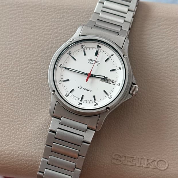 Seiko 세이코 쿼츠 Chronos 미니트랙 1983