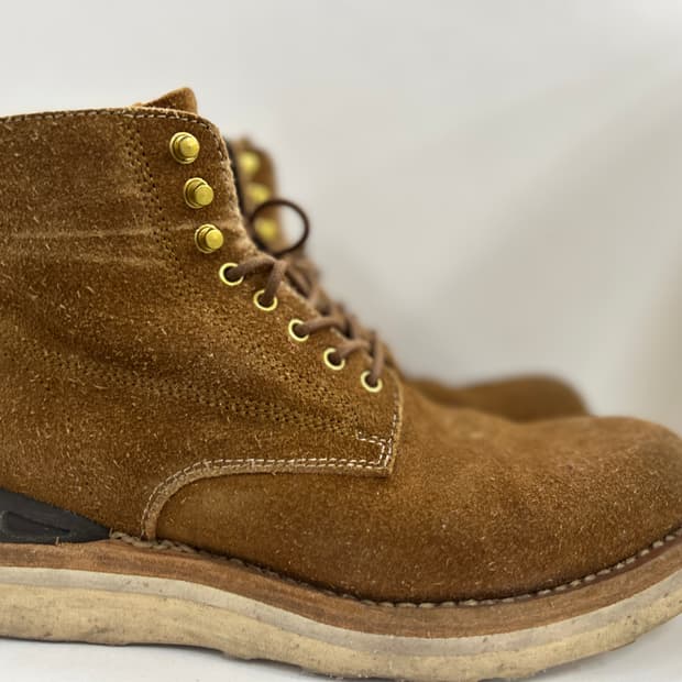 VISVIM 비즈빔 네추럴브라운 스웨이드 버질부츠 10.5