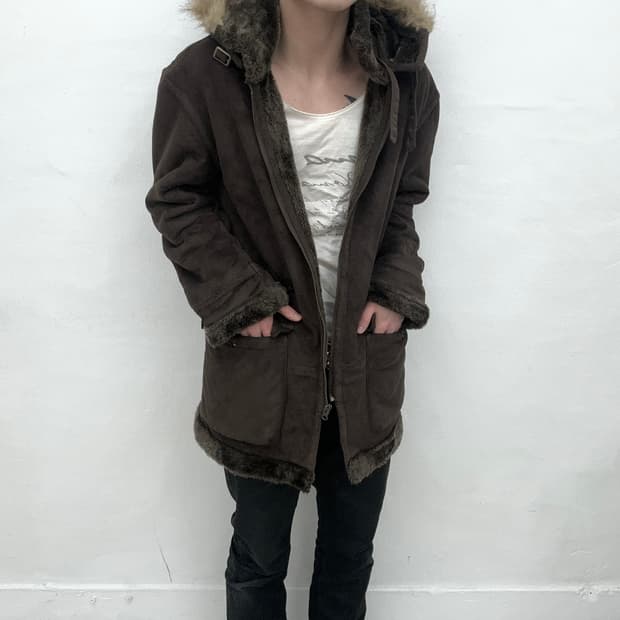 Brown fur jacket