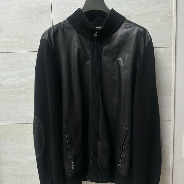 페라가모 레더 아우터 자켓 XL 