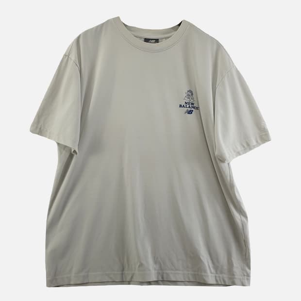 뉴발란스 화이트 남자 100 반팔티 O1167