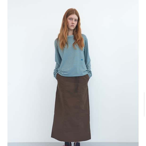 엔조블루스 코지 스트라이프 Lst (blue green)