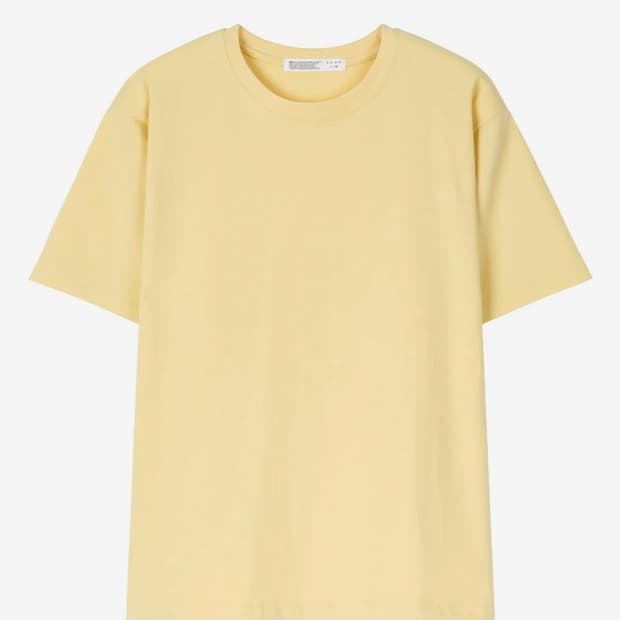 노운 반팔 soft round t-shirts (yellow)