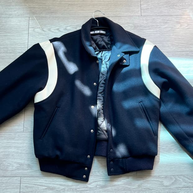 LORD JOHN GREY 바시티 자켓 NAVY L size