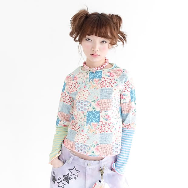 샵페어리[F.E.E.S] ppi ppi patchwork long top