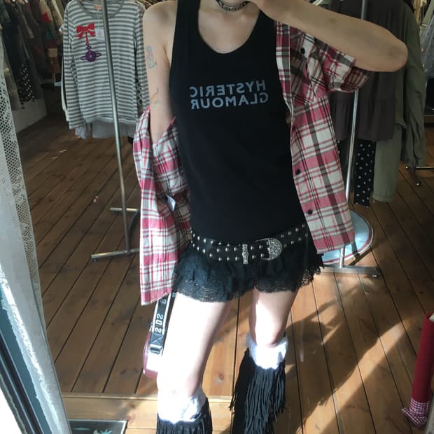 히스테릭글래머 블랙 나시