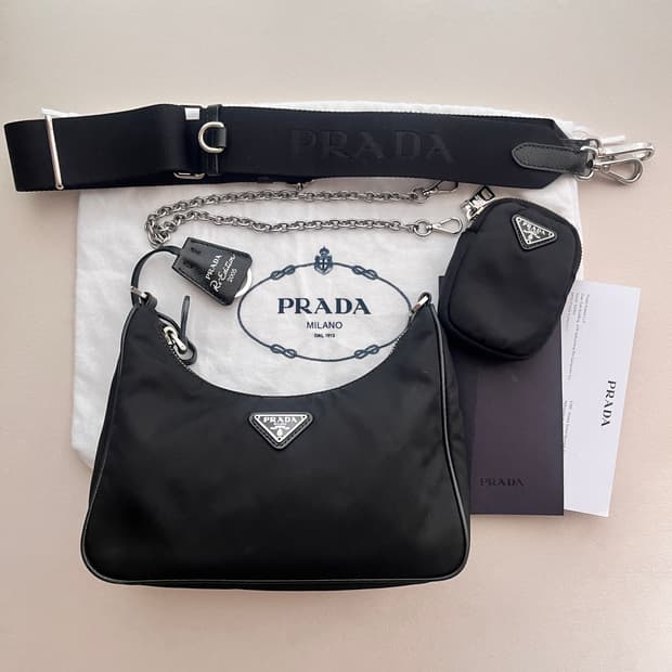 [A+/정품] 프라다 리에디션 2005 리나일론 테수토 호보백