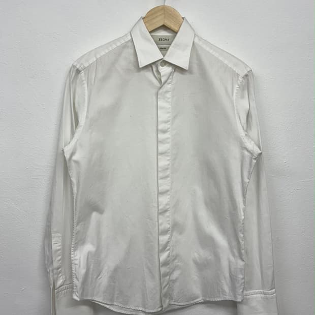 제냐 스트레치 화이트 셔츠