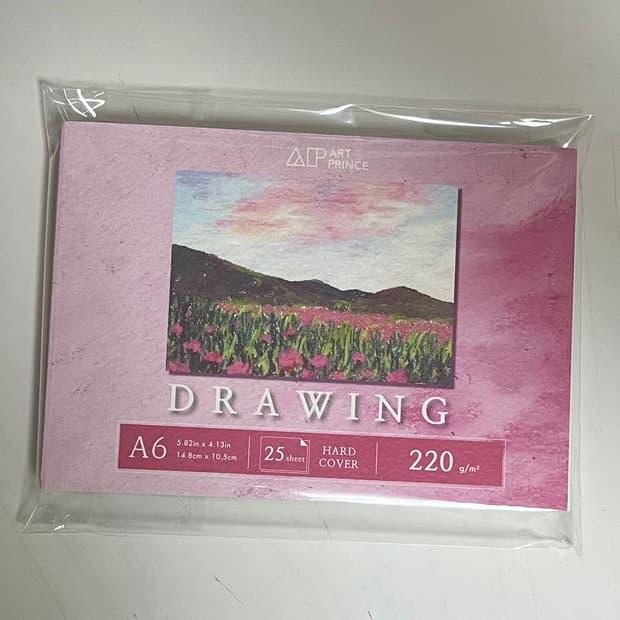 두성 아트프린스 드로잉 무선 스케치북 220g D11, A6, 25매