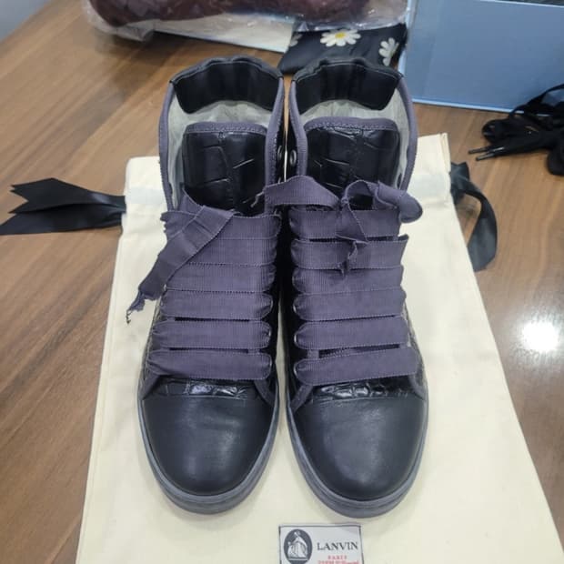 랑방 하이탑 스니커즈 37사이즈