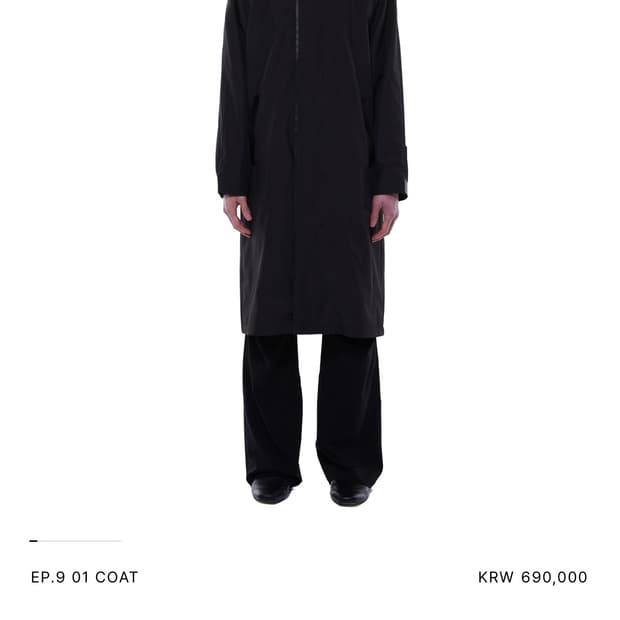 XLIM EP.9 01 COAT BLACK