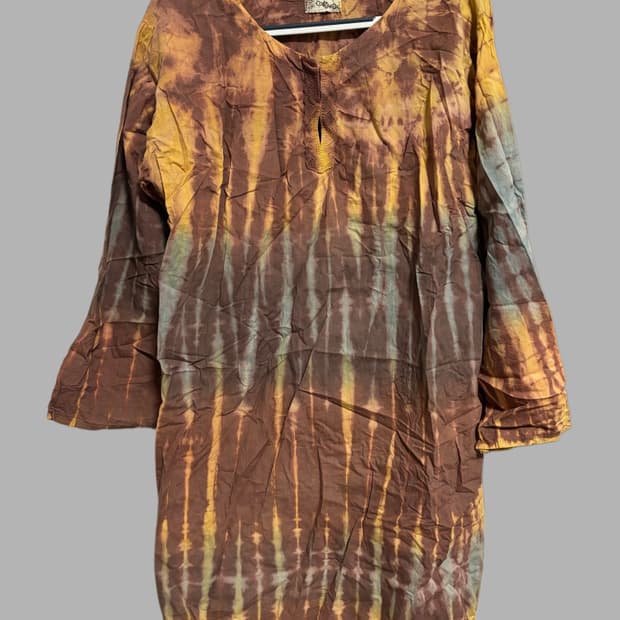 빈티지 히피 타이다이 원피스