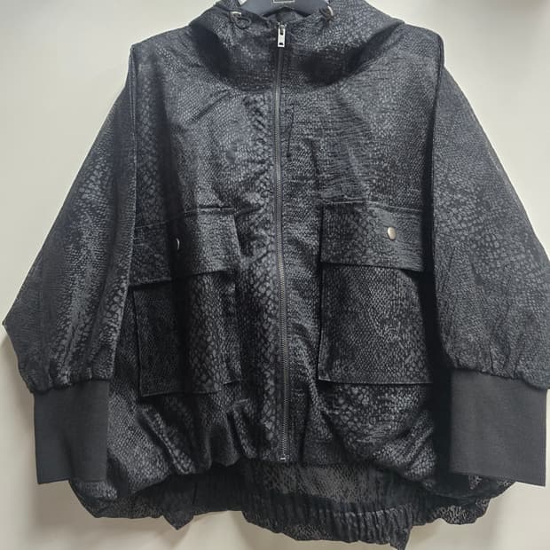 이상봉 시스루 칠부 후드 자켓 55(오버핏)