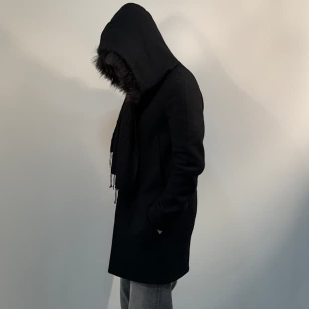 시스템 라쿤 퍼 코트