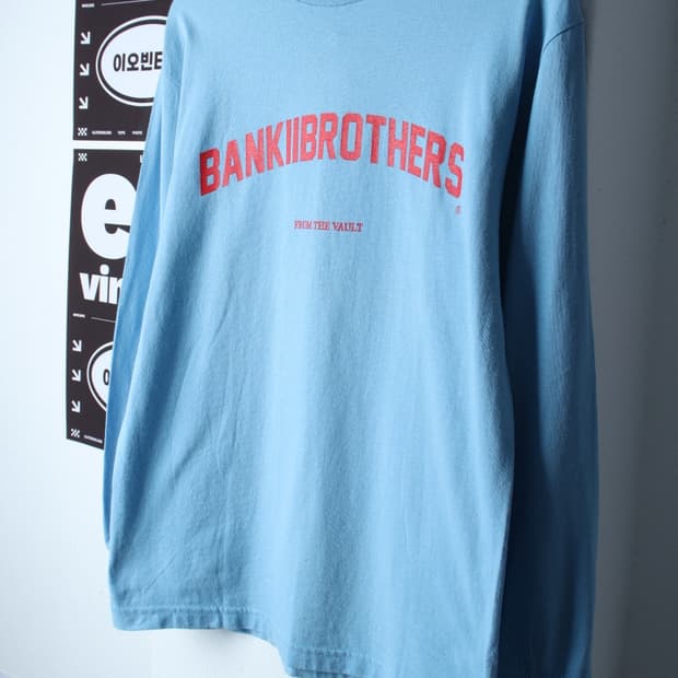 (M-L) BANK2BROTHERS 뱅크투브라더스 긴팔티셔츠-H32281