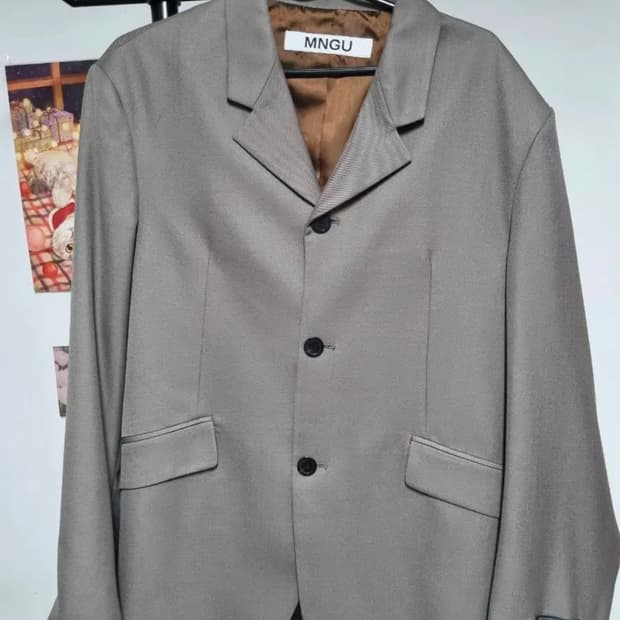 엠엔지유 오버사이즈드 3버튼 자켓 블레이저 IN 토프 M