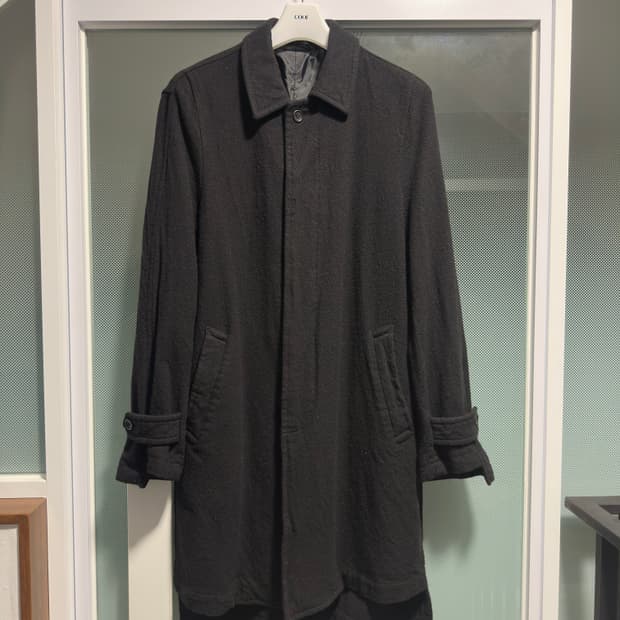 꼼데가르송 블랙 울코트