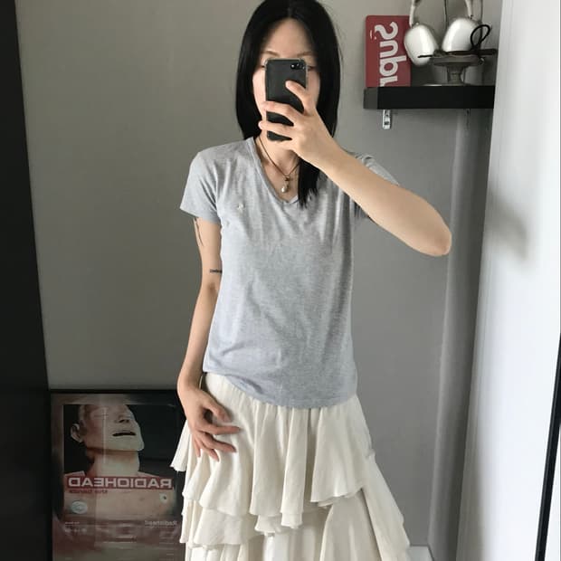 폴로 랄프로렌 포니로고 브이넥 반팔티