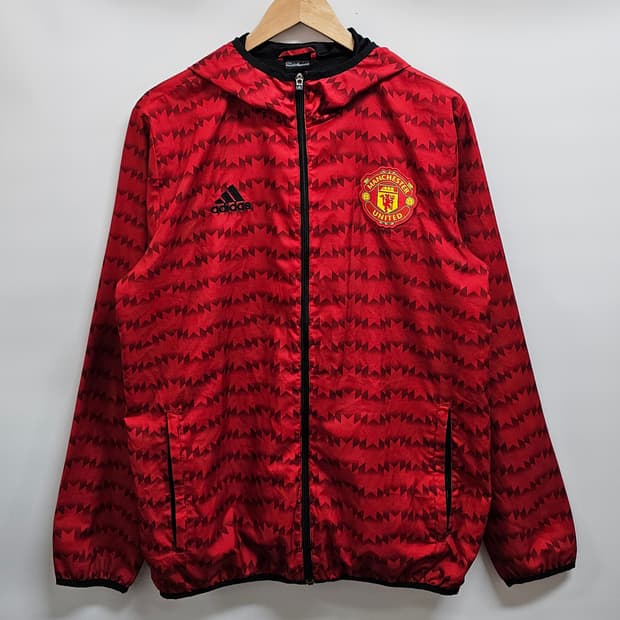 아디다스 맨유 바람막이 후드자켓 100