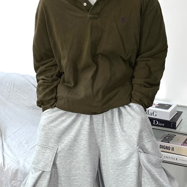 폴로 랄프로렌 카키 브라운 pk L