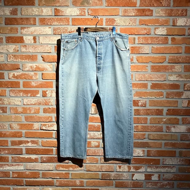 90s USA 빈티지 리바이스 501 데님 팬츠 빅사이즈