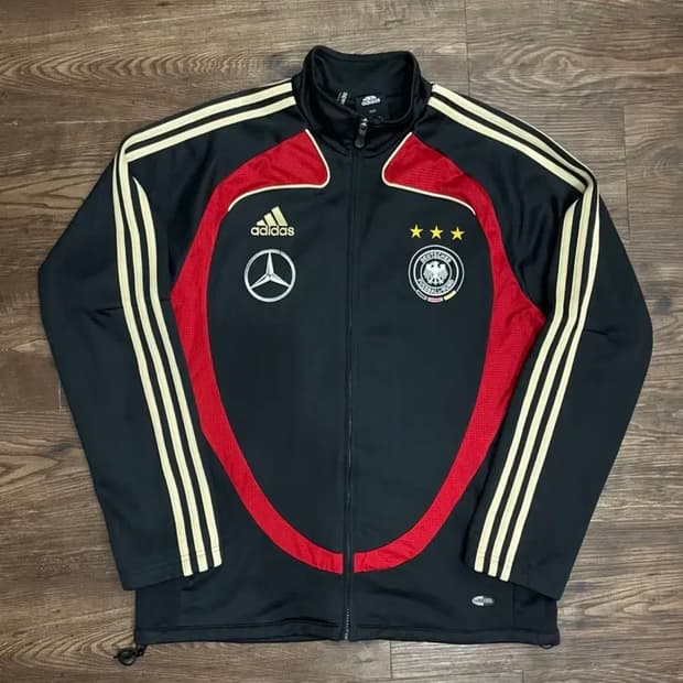 08-09 아디다스 독일 국가대표 트랙 자켓 져지 블랙