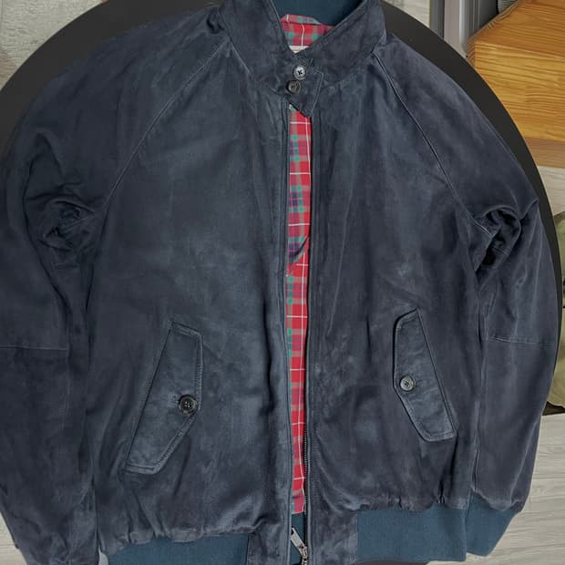 바라쿠타 스웨이드 자켓 네이비 42사이즈