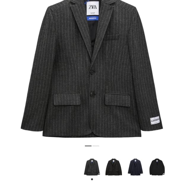 아더에러x자라 스트라이프 블레이저