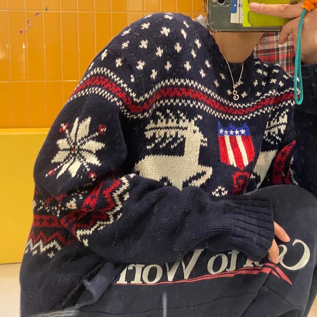 폴로랄프로렌 노르딕 스웨터