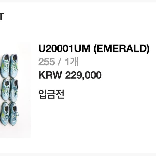 999휴머니티x뉴발란스 U20001UM 255