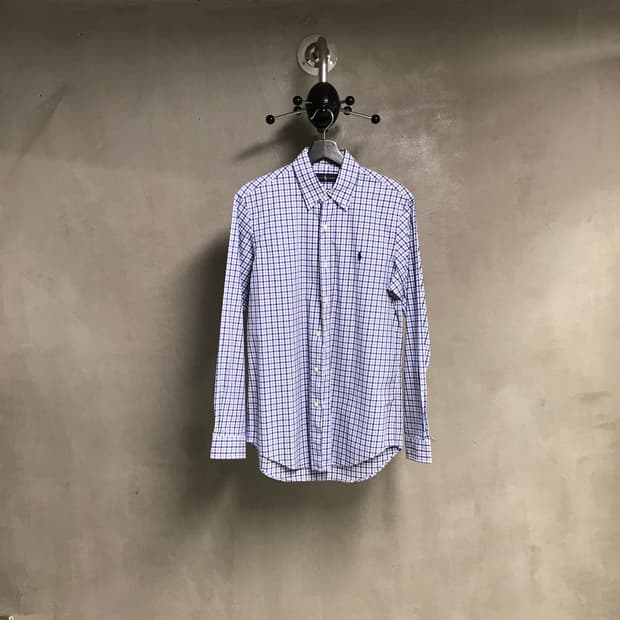 랄프로렌 체크 셔츠 S
