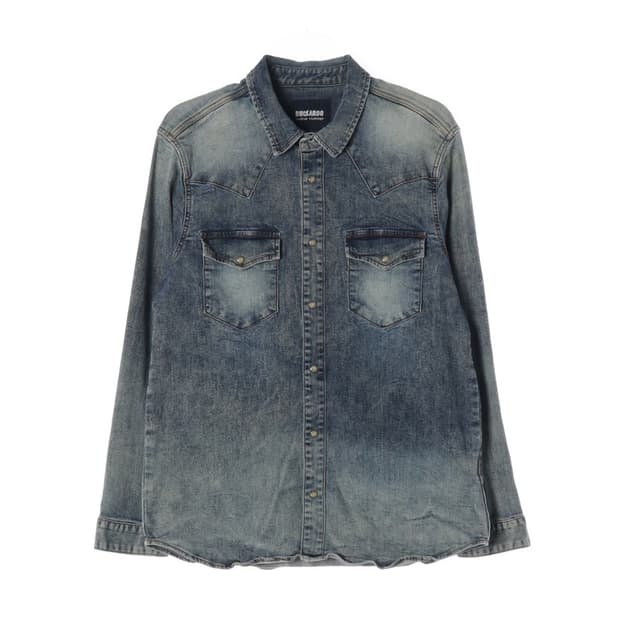 버커루 빈티지 워싱 데님 셔츠 XL