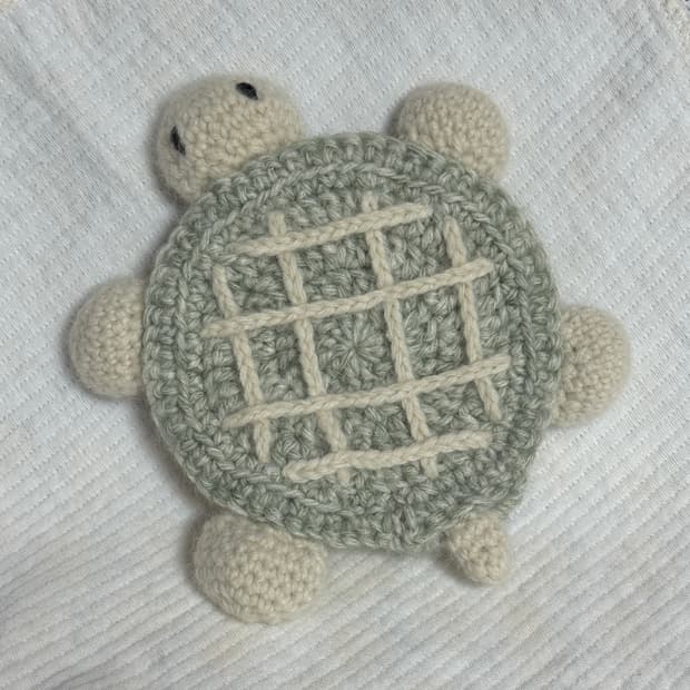 [핸드메이드] 메론빵 거북이 뜨개 지갑 파우치