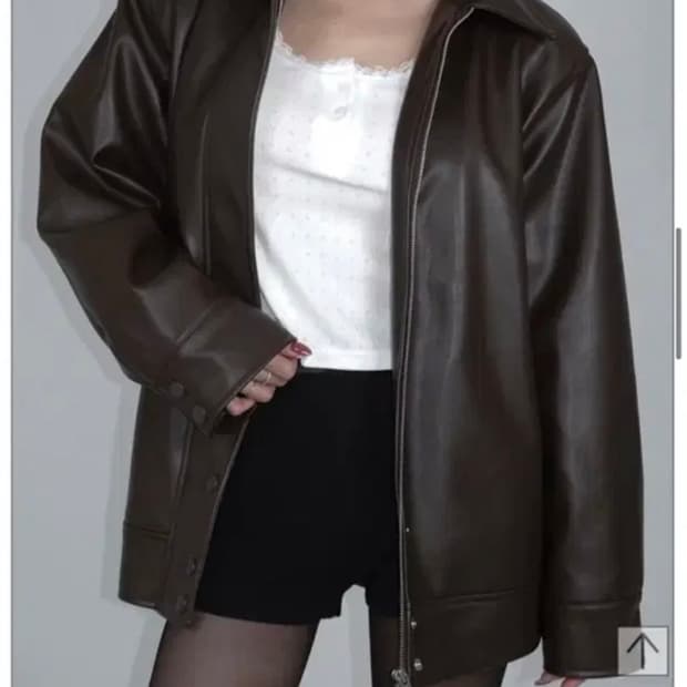 페일제이드 브라운 레더자켓