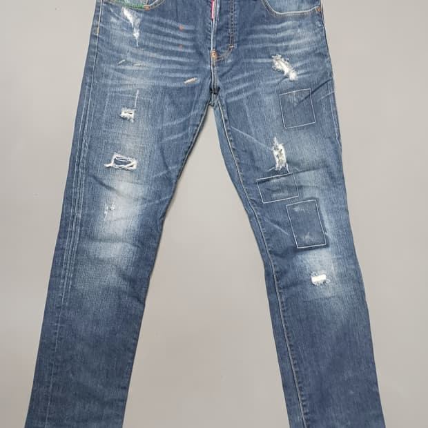 [32] 디스퀘어드2 더티페인트 클레멘트진 청바지