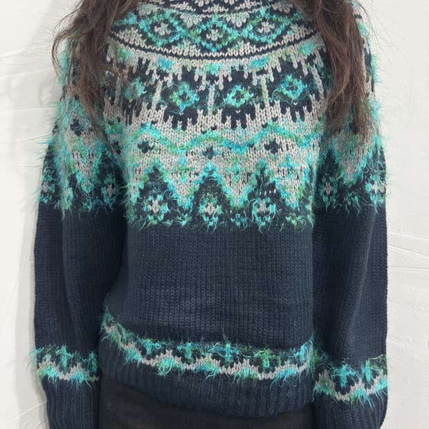 titicaca pattern knit top