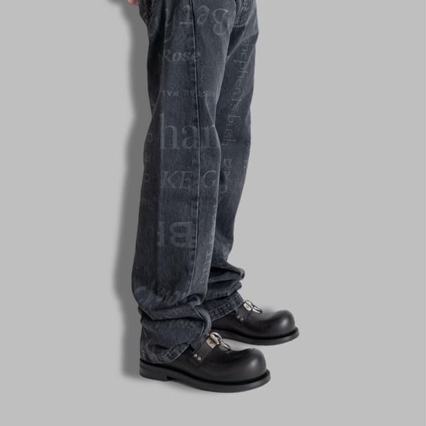 [280] 마틴 로즈 25ss 메탈링 디테일 레더 로퍼