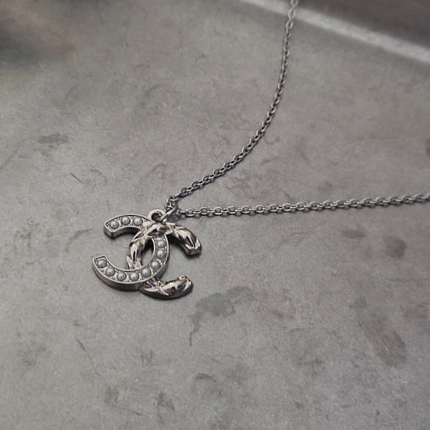 80 샤넬 정품 빈티지 업사이클링 목걸이 써지컬 진주