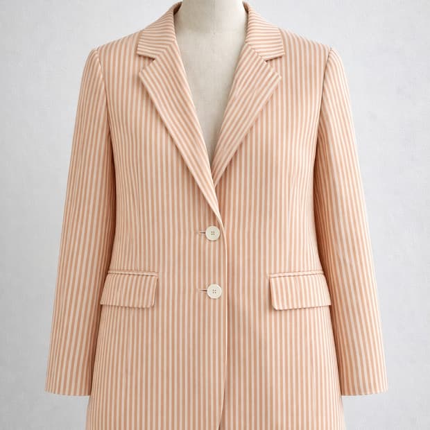 버버리 스트라이프 면 여성 자켓 M