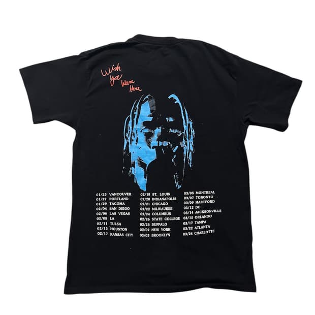 트래비스 스캇 아스트로월드 투어 공식 머천 티셔츠