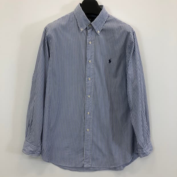 폴로 랄프로렌 블루 스트라이프셔츠 32/33