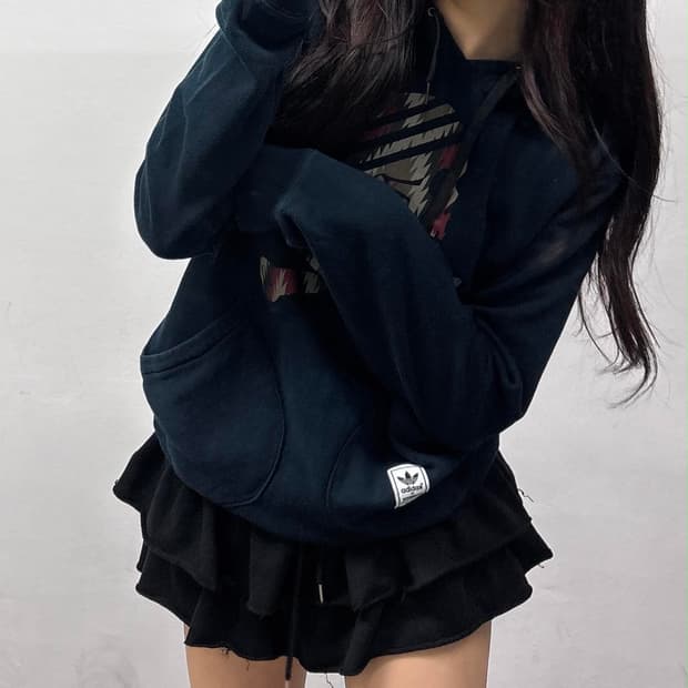 아디다스 카모플라쥬 스컬 해골 스웻 셔츠 후드티(95)