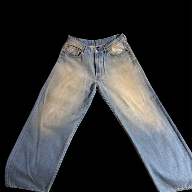 빔즈 와이드 데님팬츠