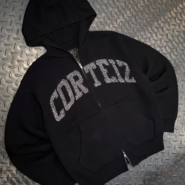 구매) Corteiz 3M College Knit Zip 