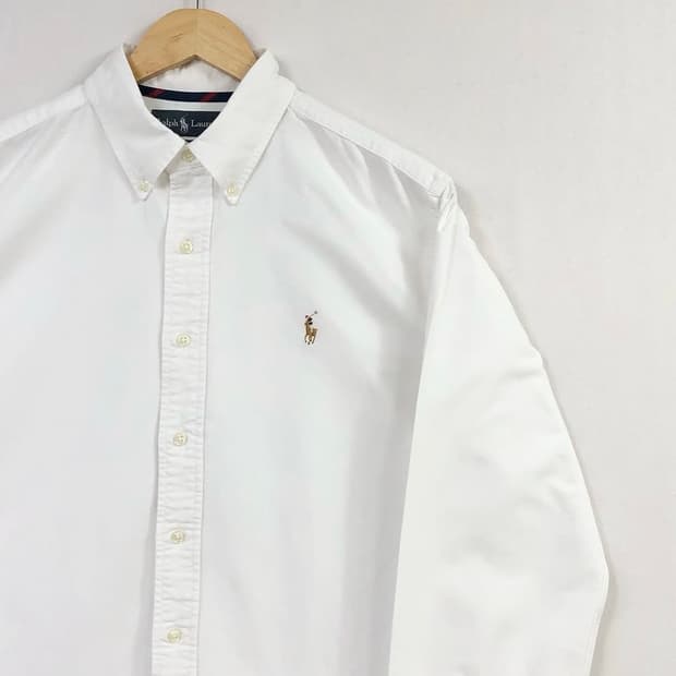 XL 폴로 옥스포드 화이트 셔츠