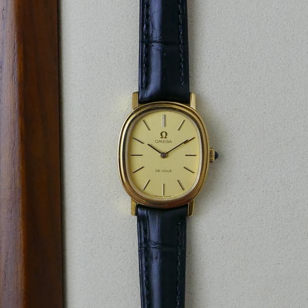 오메가 빈티지 드빌 엘립스 카보숑 여성용 시계