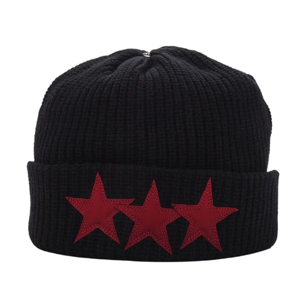 크롬하츠 스타 레더패치 비니