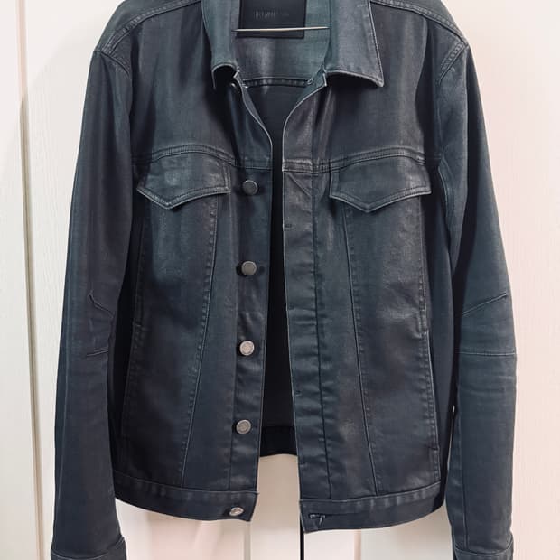 helmut lang wax coating jacket