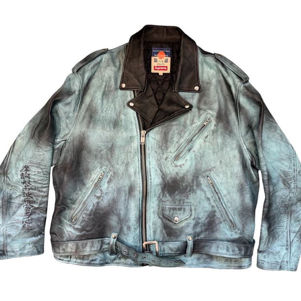 슈프림 x 블랙민즈 레더 자켓 SUPREME 가죽